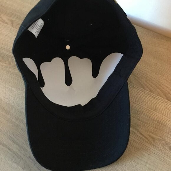 Kate Spade Black Champagne & French Fries Baseball Cap NWT - Picture 5 of 6